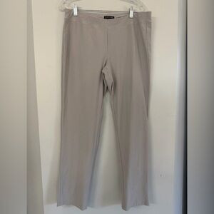 Eileen Fisher Women’s Medium Light Gray Pull-on Stretch Trouser Leggings